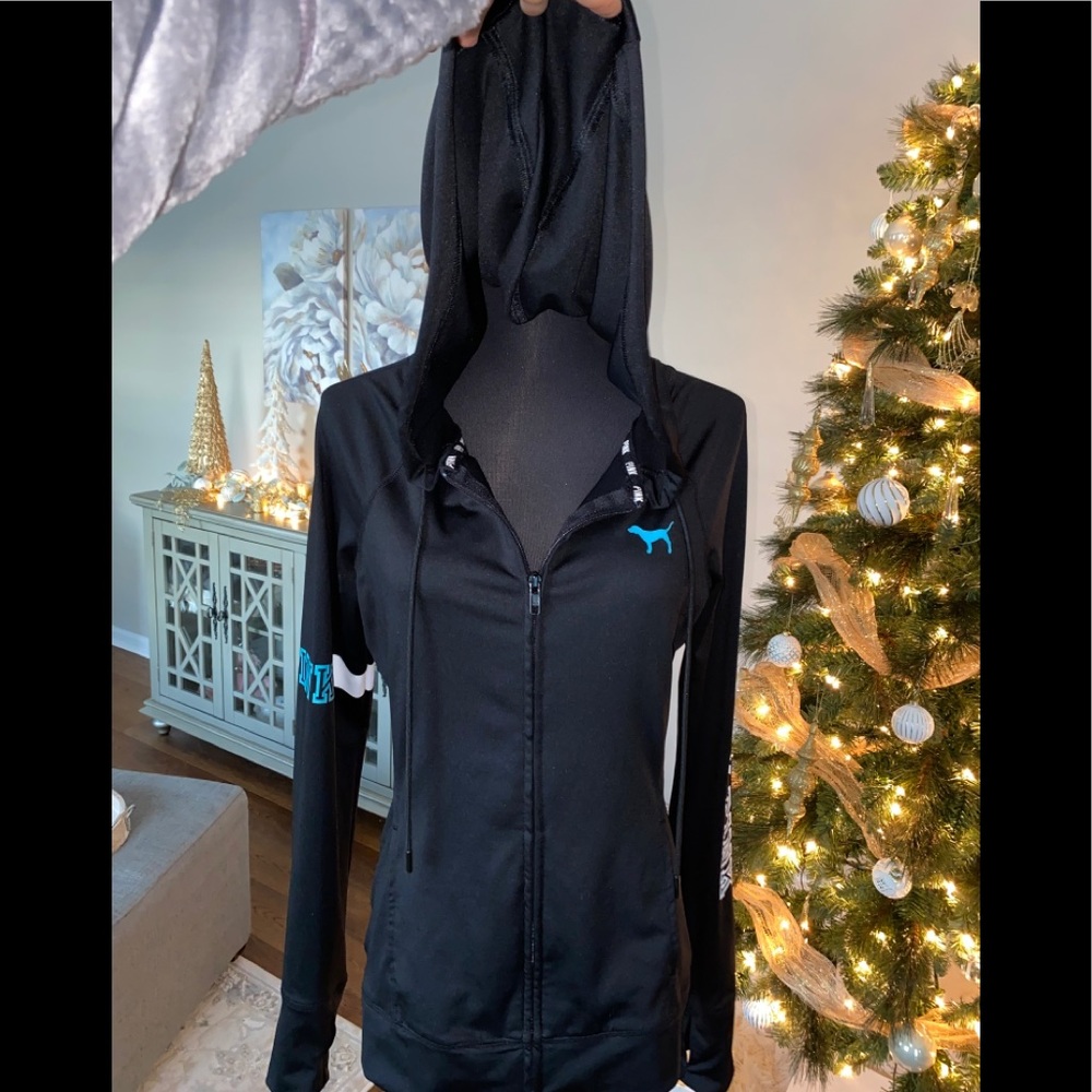 PINK Black Zip-Up - Picture 7 of 8